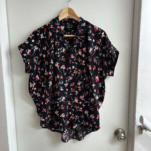 Madewell Courier Shirt in Flower Pattern (size S)